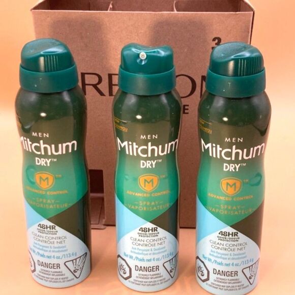 Mitchum Mens Dry Clean Control Antiperspirant deodorant lot of 3 NEW - Picture 1 of 1